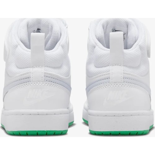 Nike Avalynė Paaugliams Court Borough Mid 2 White Grey Green CD7782 115