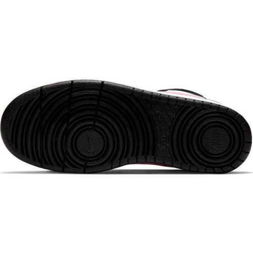 Buty młodzieżowe Nike Court Borough Mid 2 White Black Pink CD7782 005