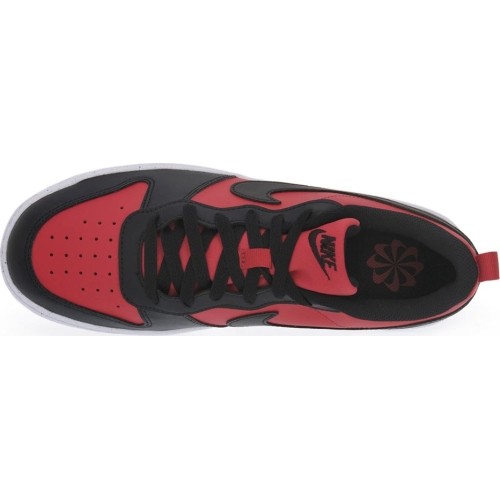 Buty dziecięce Nike Court Borough Low White Red Black DV5456 600