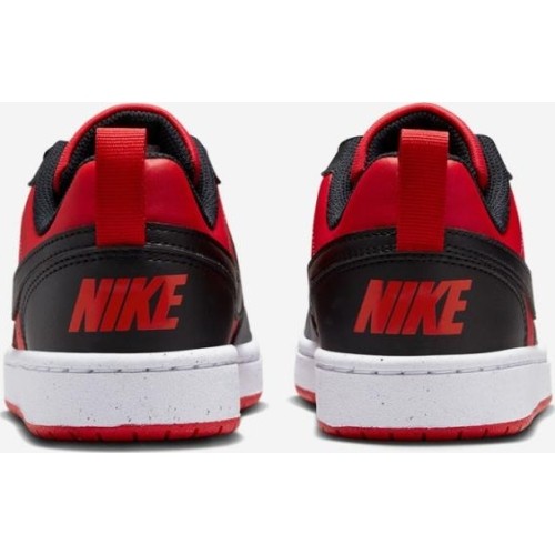 Buty dziecięce Nike Court Borough Low White Red Black DV5456 600