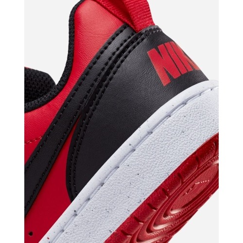 Buty dziecięce Nike Court Borough Low White Red Black DV5456 600