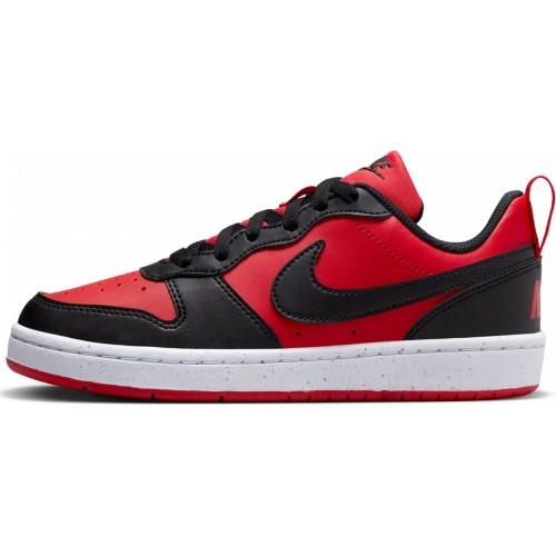 Buty dziecięce Nike Court Borough Low White Red Black DV5456 600