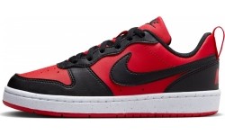 Buty dziecięce Nike Court Borough Low White Red Black DV5456 600