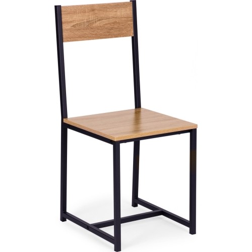 Zestaw komplet mebli stolik 2 krzesła metal MDF