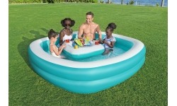 Basen 218x218x48cm + pływający stół BESTWAY