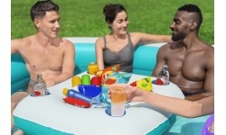 Basen 218x218x48cm + pływający stół BESTWAY