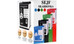 Skrzynka depozytowa skarbonka niebieska
