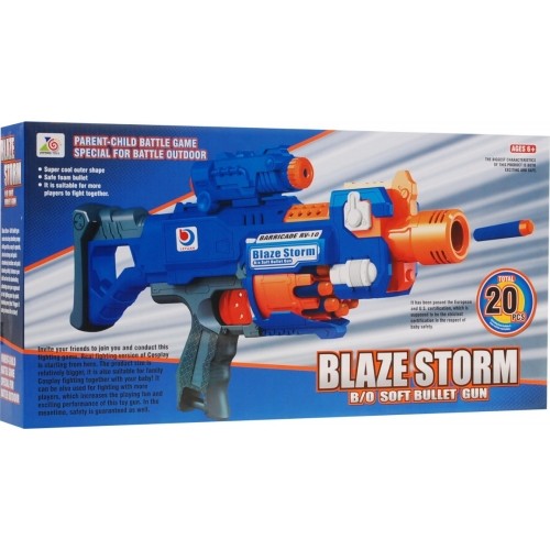 Pistolet zabawkowy Blaze Storm, niebieski