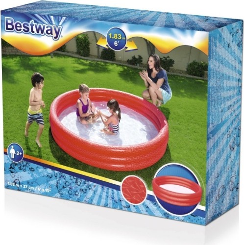 Brodzik kolorowy 183 33 cm BESTWAY czerwony