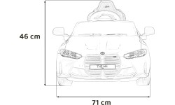 Pojazd elektryczny BMW M4, żółty