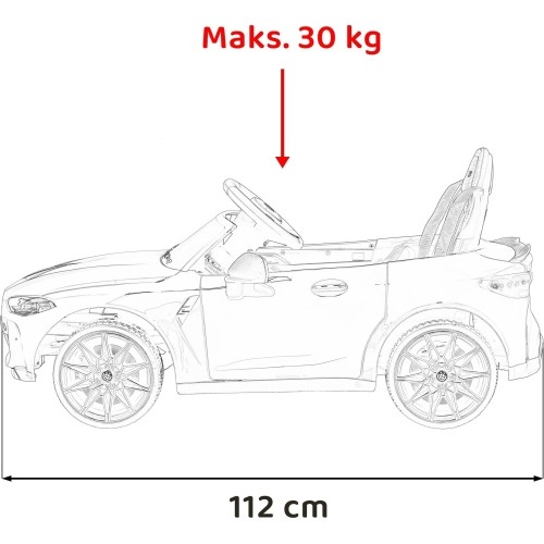 Pojazd elektryczny BMW M4, żółty