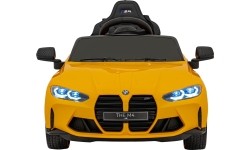 Pojazd elektryczny BMW M4, żółty