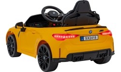 Pojazd elektryczny BMW M4, żółty