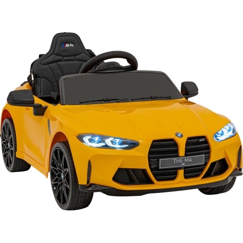 Pojazd elektryczny BMW M4, żółty