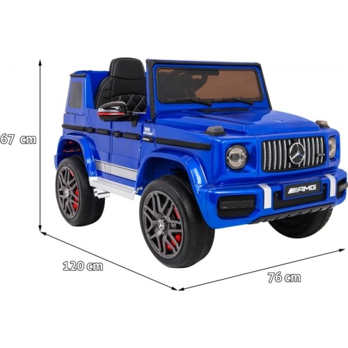 Samochód elektryczny Mercedes G63, niebieski