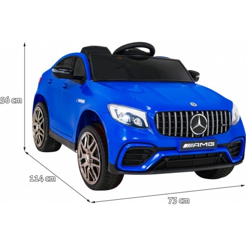 Pojazd elektryczny Mercedes Benz GLC63S, niebieski