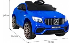 Pojazd elektryczny Mercedes Benz GLC63S, niebieski