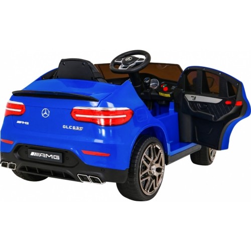 Pojazd elektryczny Mercedes Benz GLC63S, niebieski