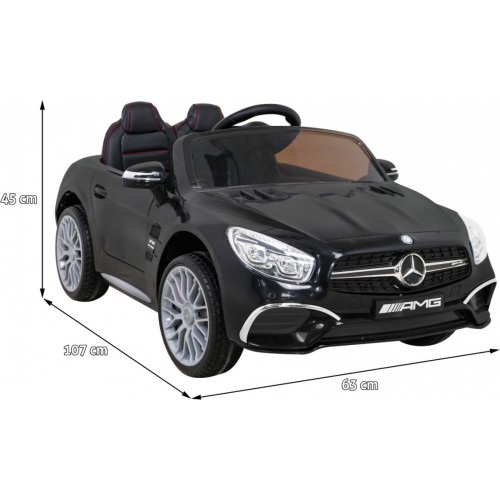 Samochód elektryczny dla dzieci Mercedes Benz AMG SL65 S, czarny