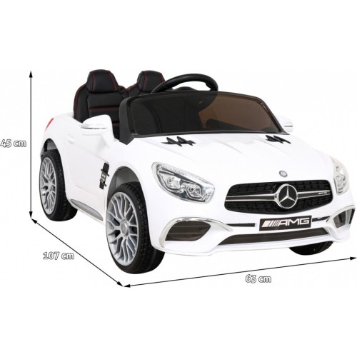 Pojazd elektryczny Mercedes Benz AMG SL65 S, biały