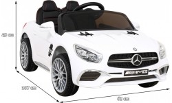 Pojazd elektryczny Mercedes Benz AMG SL65 S, biały