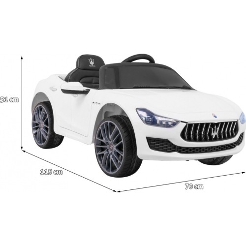 Pojazd elektryczny Maserati Ghibli, biały