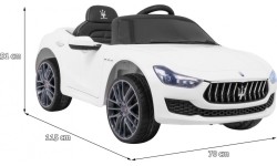 Pojazd elektryczny Maserati Ghibli, biały