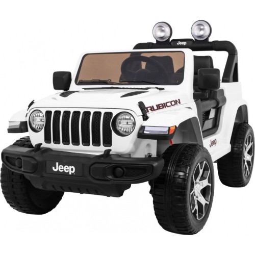 Pojazd elektryczny Jeep Wrangler Rubicon, biały, dwuosobowy
