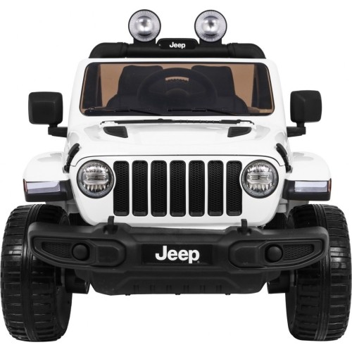 Pojazd elektryczny Jeep Wrangler Rubicon, biały, dwuosobowy
