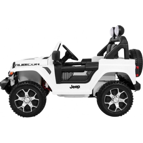 Pojazd elektryczny Jeep Wrangler Rubicon, biały, dwuosobowy