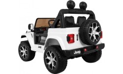 Pojazd elektryczny Jeep Wrangler Rubicon, biały, dwuosobowy