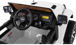 Pojazd elektryczny Jeep Wrangler Rubicon, biały, dwuosobowy