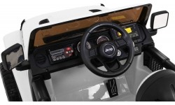 Pojazd elektryczny Jeep Wrangler Rubicon, biały, dwuosobowy
