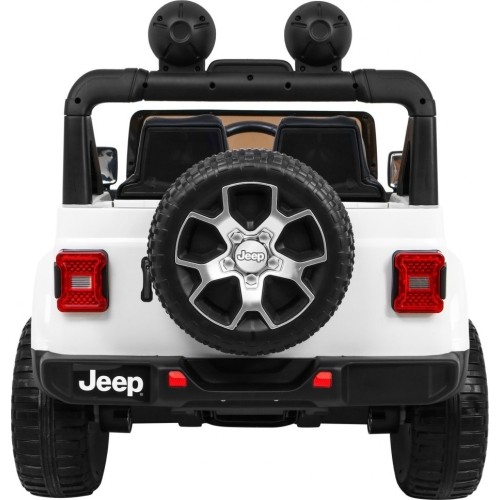 Pojazd elektryczny Jeep Wrangler Rubicon, biały, dwuosobowy