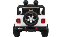 Pojazd elektryczny Jeep Wrangler Rubicon, biały, dwuosobowy