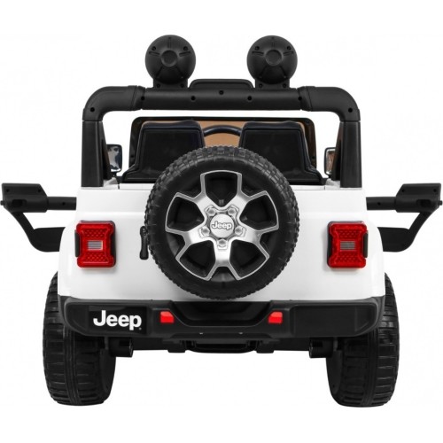 Pojazd elektryczny Jeep Wrangler Rubicon, biały, dwuosobowy