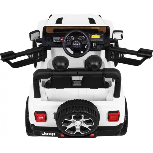 Pojazd elektryczny Jeep Wrangler Rubicon, biały, dwuosobowy