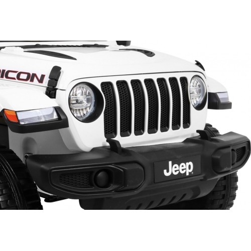 Pojazd elektryczny Jeep Wrangler Rubicon, biały, dwuosobowy