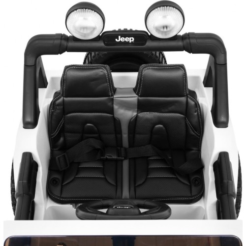 Pojazd elektryczny Jeep Wrangler Rubicon, biały, dwuosobowy