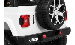 Pojazd elektryczny Jeep Wrangler Rubicon, biały, dwuosobowy