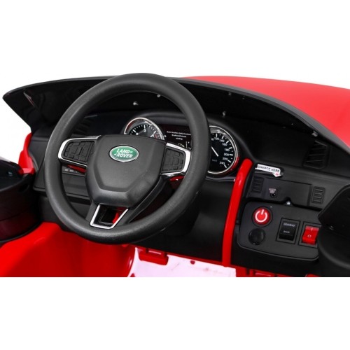 Pojazd elektryczny Land Rover Discovery, czerwony