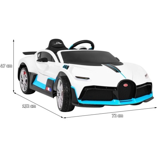 Pojazd elektryczny Bugatti Divo, biały