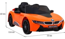 Pojazd elektryczny BMW I8 LIFT, pomarańczowy