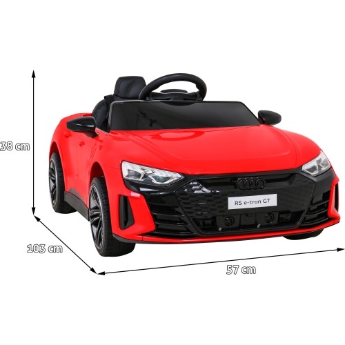 Pojazd elektryczny Audi RS E-Tron GT, czerwony