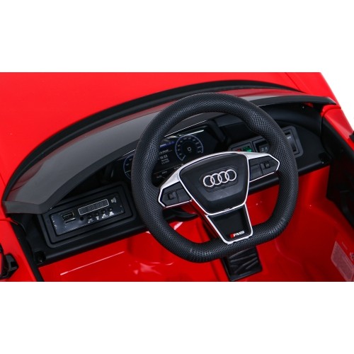Pojazd elektryczny Audi RS E-Tron GT, czerwony