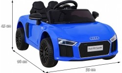 Pojazd elektryczny Audi R8, niebieski