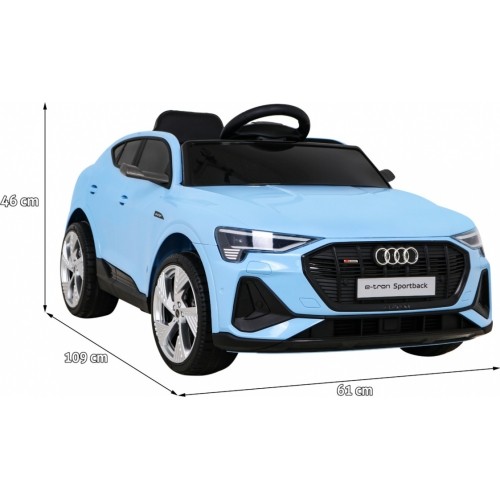 Pojazd elektryczny Audi E-Tron Sportback, niebieski
