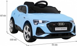 Pojazd elektryczny Audi E-Tron Sportback, niebieski