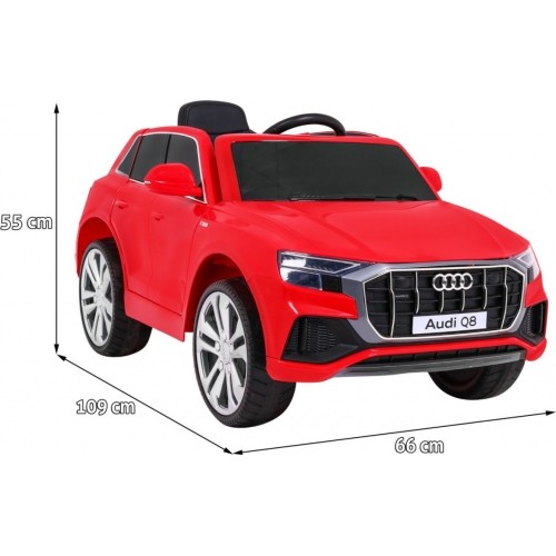 Pojazd elektryczny Audi Q8 LIFT, czerwony