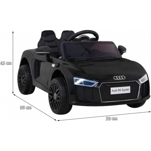 Pojazd elektryczny Audi R8, czarny